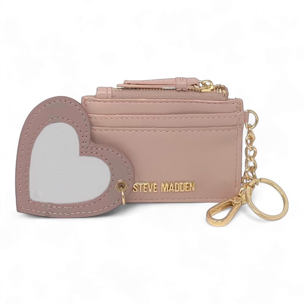 9132 Bhenley 2 Piece Card Case with Keyring and Clip Blush Multi - Picture 2 of 2